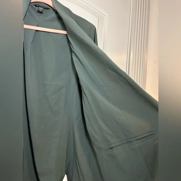 Athleta Endless Prima Twill Breathable Blazer in Green size 12 NWOT - Picture 10 of 13